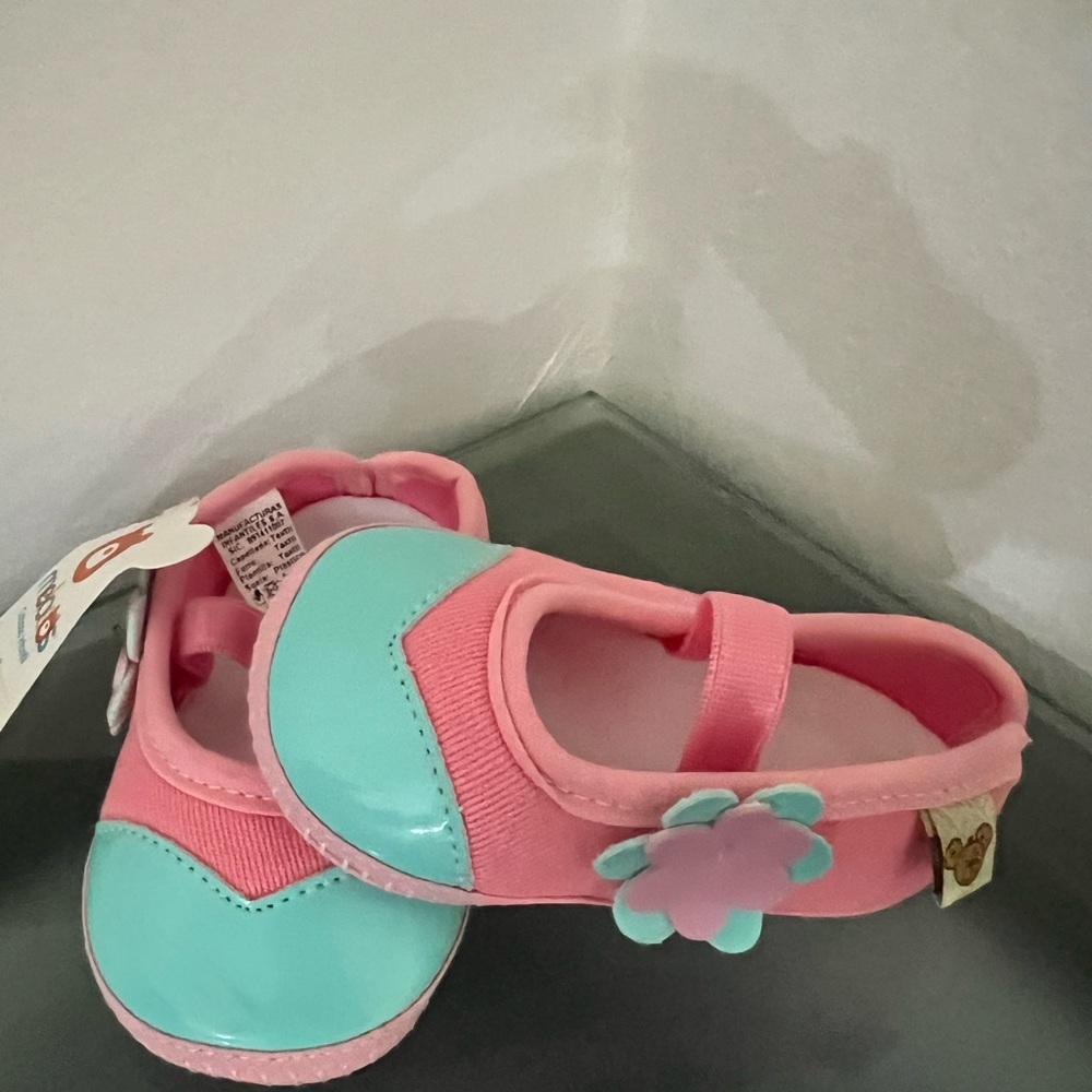 Melosos Pink and Blue Baby Walker Shoes.
